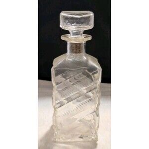 Vintage I W Harper Iridescent Bourbon Bottle Antique Retro Bar Decor 8" Stopper